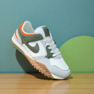 Men’s off White & Olive Green Sports Sneakers ART - D39-33