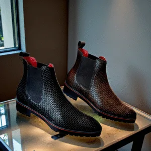 Men’s Textured Chelsea Boots ART - D40-03