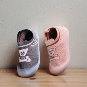 Snug Bear Knit Kids Slip‑Ons 🧸 LAKHANI ART - OGIY 01