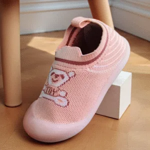 Snug Bear Knit Kids Slip‑Ons 🧸 LAKHANI ART - OGIY 01