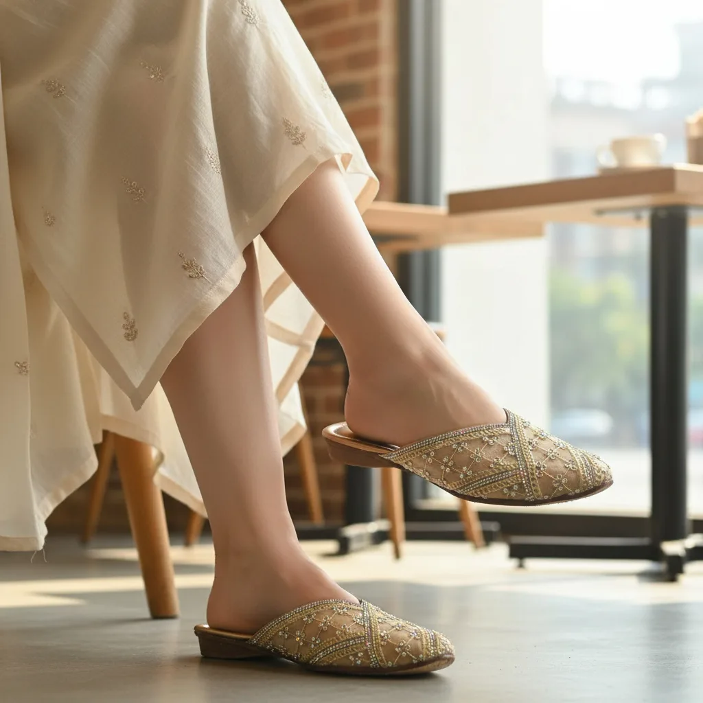 Radiant Ethnic Embellished Mules ✨ ART - D41-55 - Image 2