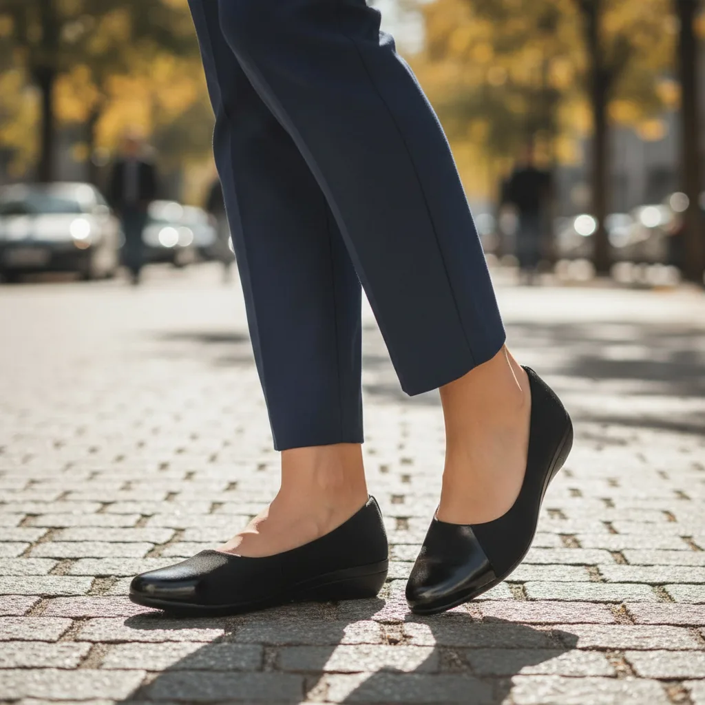 The Urban Flex Cap-Toe Wedge Flat Office Belly ART - D41-59 - Image 2