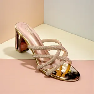 The "Gilded Glamour" Strappy BLOCK ✨ART - D41-36