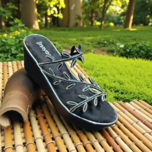 Crystal Leaf Wedge Sandals ART - D41-06 & D44-26