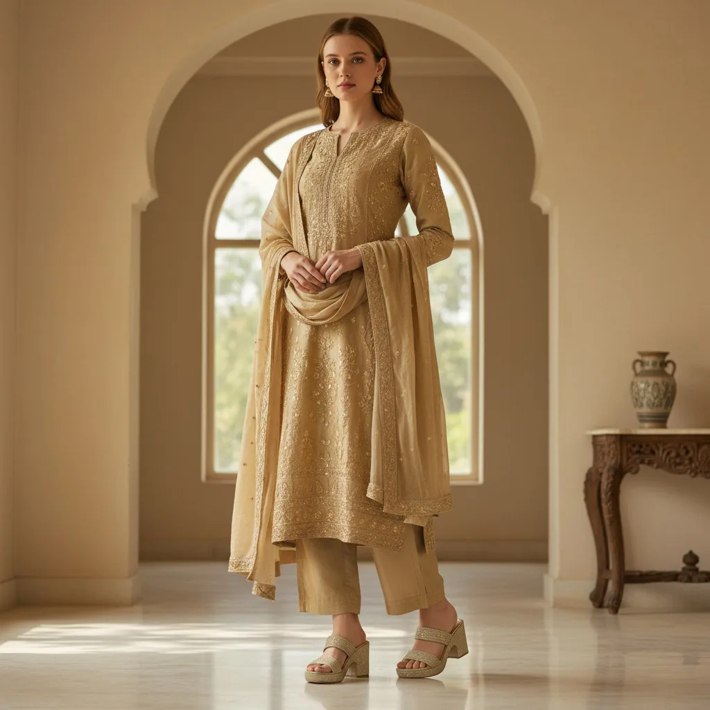 Gilded Radiance Chunky Block Mules ✨ ART - Image 2