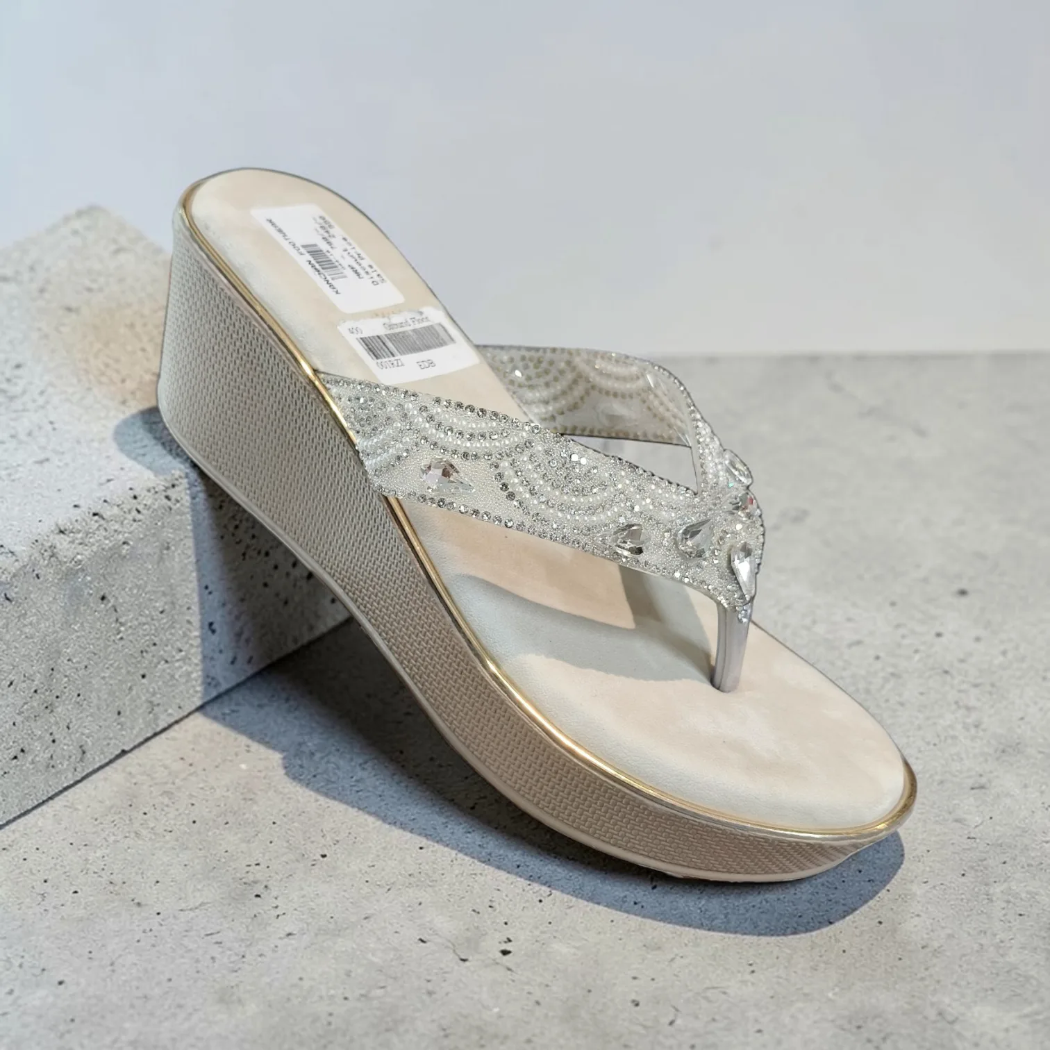 Starlight Embellished Wedge Sandals 👡 ART - D44-16