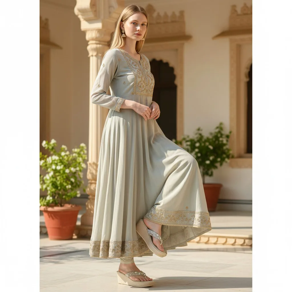 Starlight Embellished Wedge Sandals 👡 ART - D44-16 - Image 2