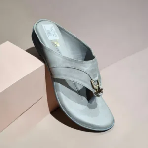 Azure Mist Embellished Comfort Flat 👡 ART - D44-36