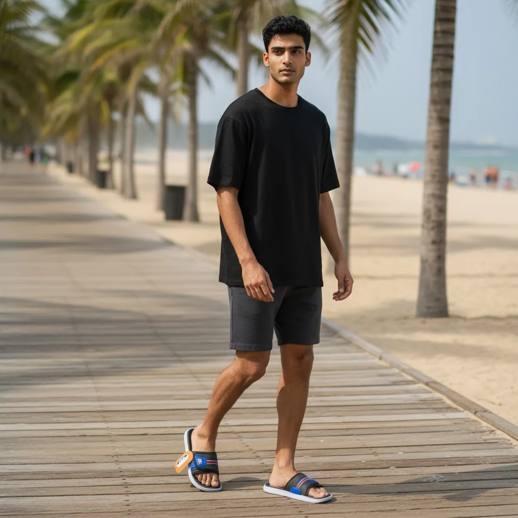 ADDA Uniglobe Men's Comfort Sports Slides 👟 ART SENOR-1 - Image 2