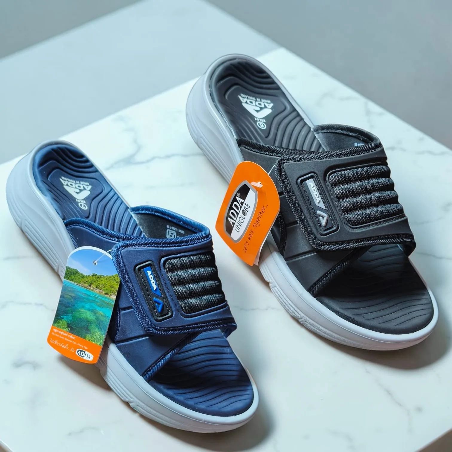 ADDA Uniglobe Comfort Slides 🩴ART - ENERGY-01