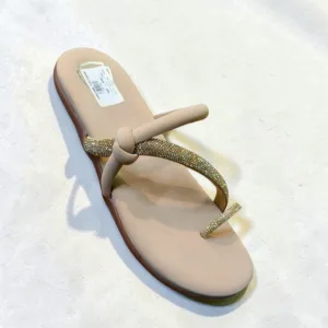 Crystal-Embellished Knot Toe-Ring Flats 👡 ART- D45-63