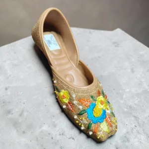 Floral Embroidered Jutti (Ethnic Mojari) 🥿 ART- D45-35