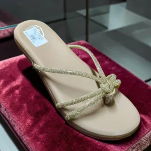 Glitz & Glam Strappy Gold Slides ✨ ART- D45-58