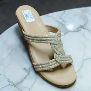 Sparkling Champagne Embellished Wedges ✨ ART- D45-57