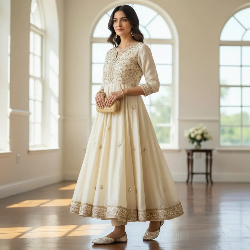 Floral Iridescent Sequin Jutti ✨ ART - D44-20 - Image 2