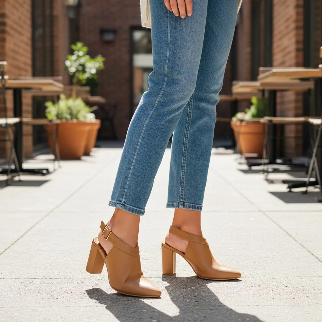 The Slingback Mule Bootie 👠ART - D45-01 - Image 4