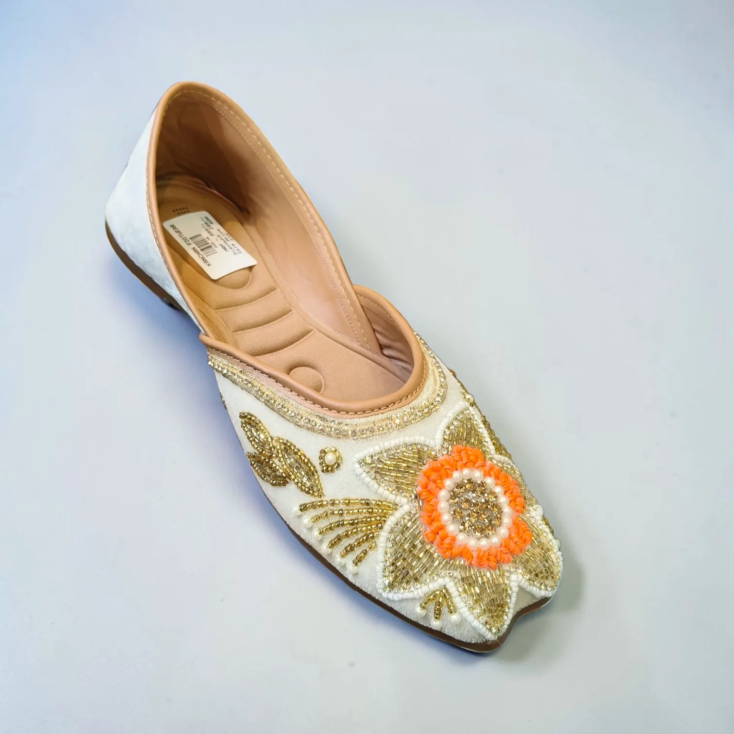 Zardozi Floral Velvet Juttis 🌸 ART - D45-36 - Image 3