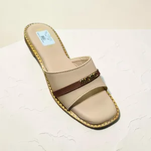 Chic Logo-Embellished Flat Slides 👡 ART - D45-62