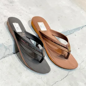 Ziva Metallic-Trim Comfort Flip-Flops ✨ ART - rani
