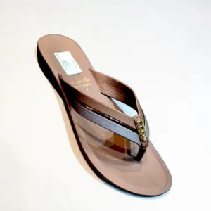 Elegant Earth-Tone Wedge Flip-Flops 👡 ART - vani