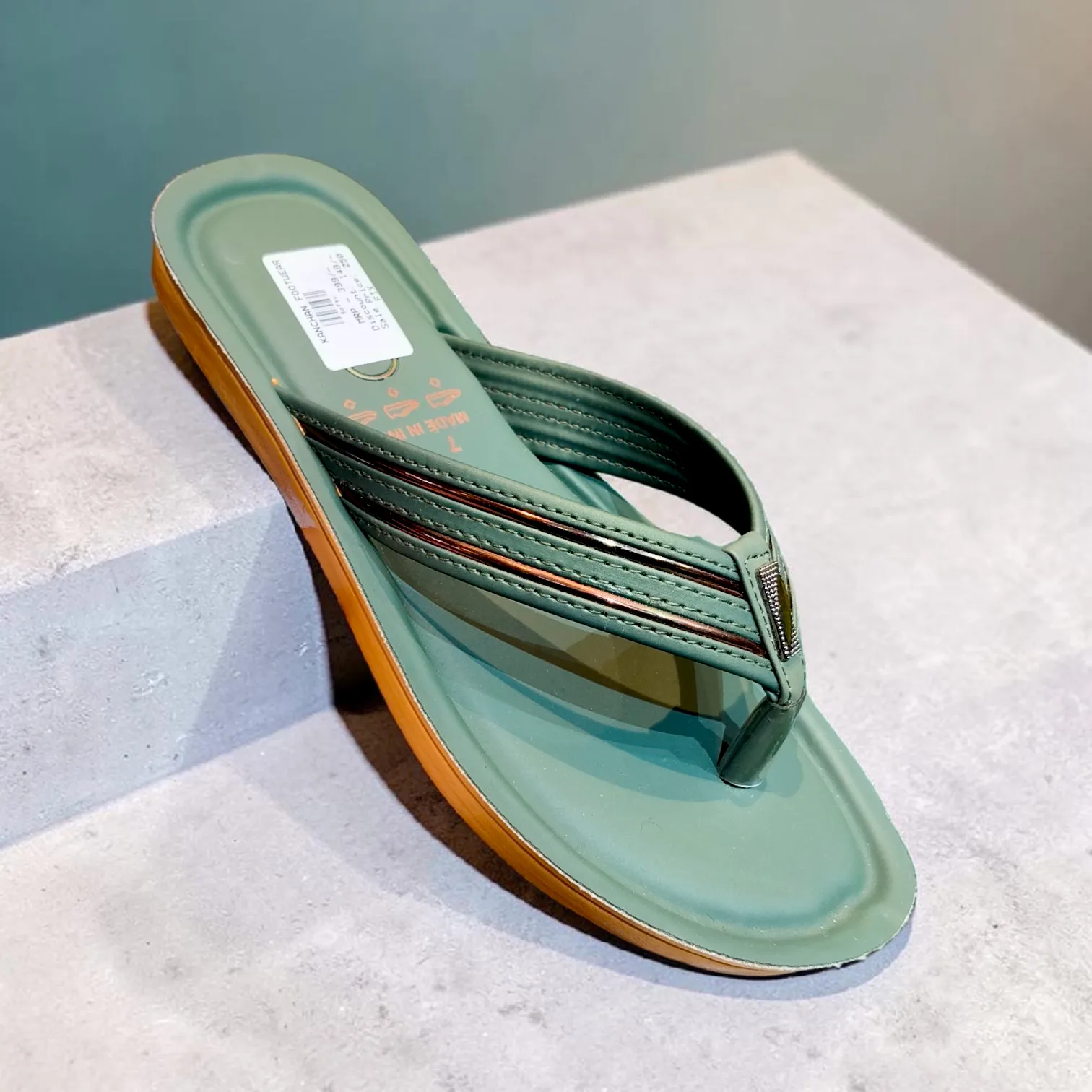 Sage Green Comfort Thong Sandals 🩴 ART - softy.