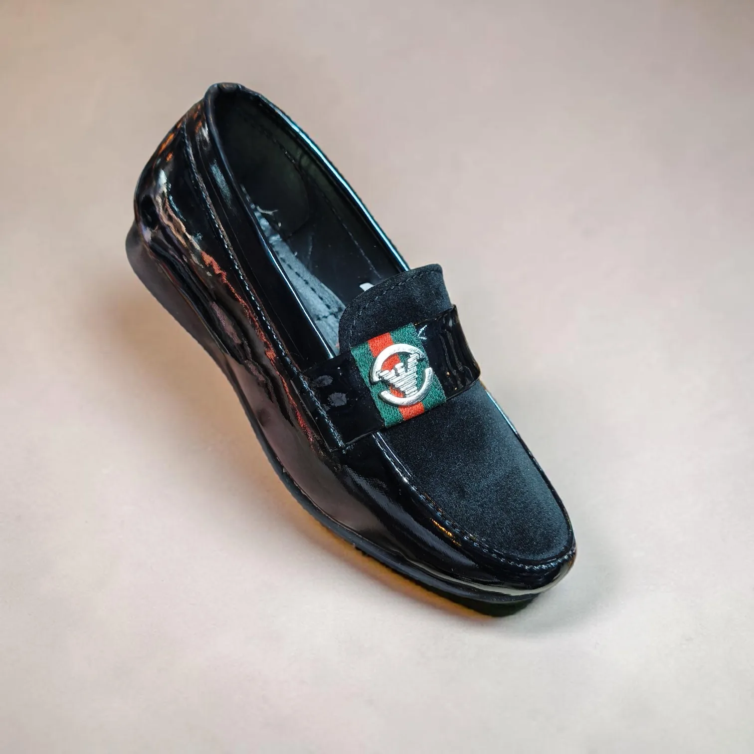 Elite Junior Two-Tone Patent & Suede LoafersART - H24-03 h24-04 h24-05 - Image 2