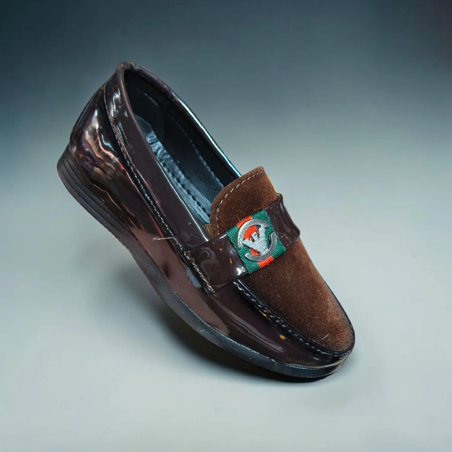 Elite Junior Two-Tone Patent & Suede LoafersART - H24-03 h24-04 h24-05 - Image 3