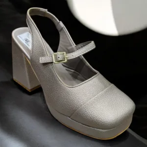 Metallic Mary Jane Platform Block Heel 👠 ART - D47-17