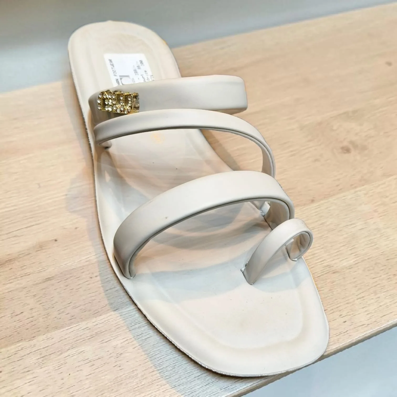 The "Glimmer Loop" Strappy Toe-Ring Flat ✨ ART - 17231 - Image 3