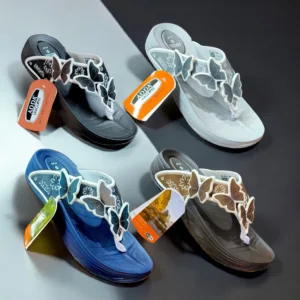 ADDA Uniglobe Butterfly Wedge Sandals 🦋 ART - Butterfly