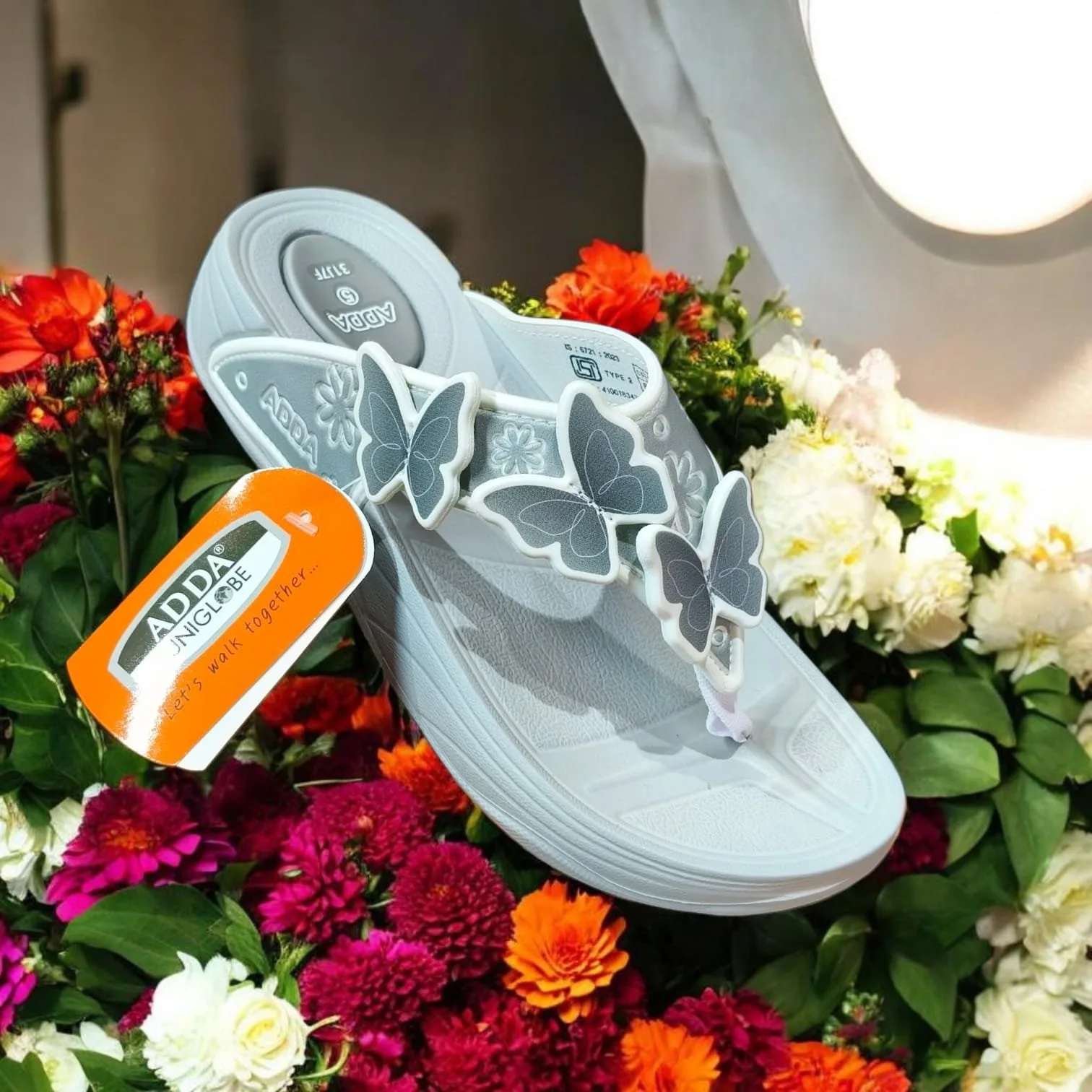 ADDA Uniglobe Butterfly Wedge Sandals 🦋 ART - Butterfly - Image 5
