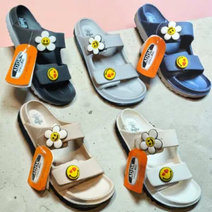 ADDA Uniglobe "Happy Steps" Dual-Strap Sandals ART - BALLERINA-1