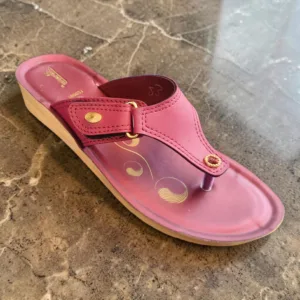 Elegant Maroon Comfort Wedge Flip-Flops 👡 ART - 700021L