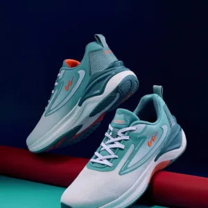 Campus Men's Active Running Shoes (Sea Green & Orange Edition) ART - Vesper.