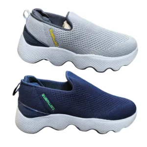 Columbus Men's Wave-Sole Slip-On Sneakers 👟 ART - Alfawalk