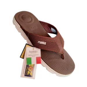 Neoz Italia Men's Comfort Flip-Flops (Brown) 🩴