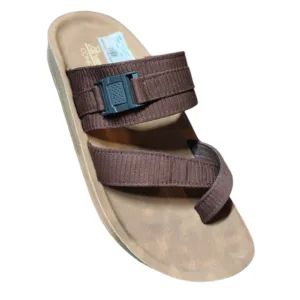 Paragon Comfort Men's Brown Cross-Strap Sandals 🩴 ART - 60026