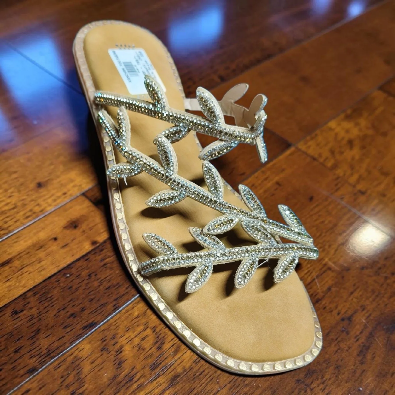 Embellished Leaf-Strap Sandals 🌿✨ART - D48-32 - Image 2