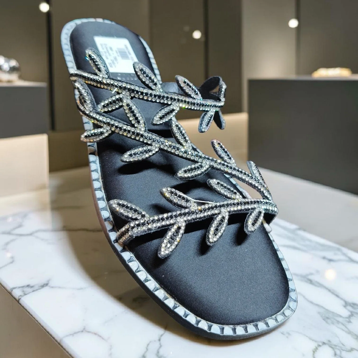Embellished Leaf-Strap Sandals 🌿✨ART - D48-32 - Image 3