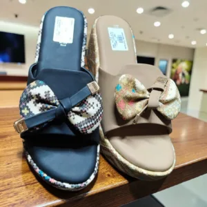 Chic Patterned Wedge Slide Sandal ✨ART - D48-01