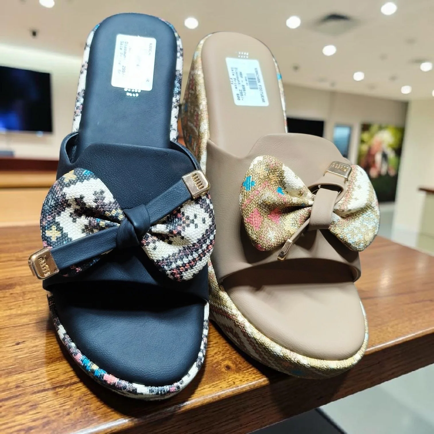 Chic Patterned Wedge Slide Sandal ✨ART - D48-01
