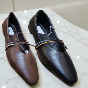 Elegant V-Cut Tied Ballet Flats ✨ART - D48-47
