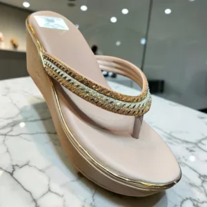 Elegant Embellished Wedge Sandals 👡 ART - D48-09