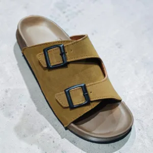 Classic Double-Buckle Slide Sandal ART - softfoam 2