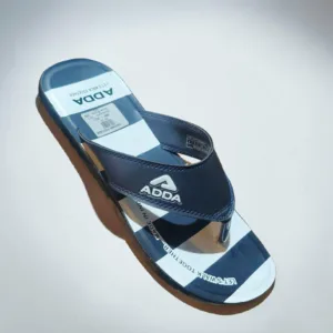 ADDA Navy Blue & White Striped Men's Flip-Flops ART - zen 10