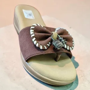 Chic Bow-Accent Comfort Wedge Thong Sandals ✨ ART - D48-16