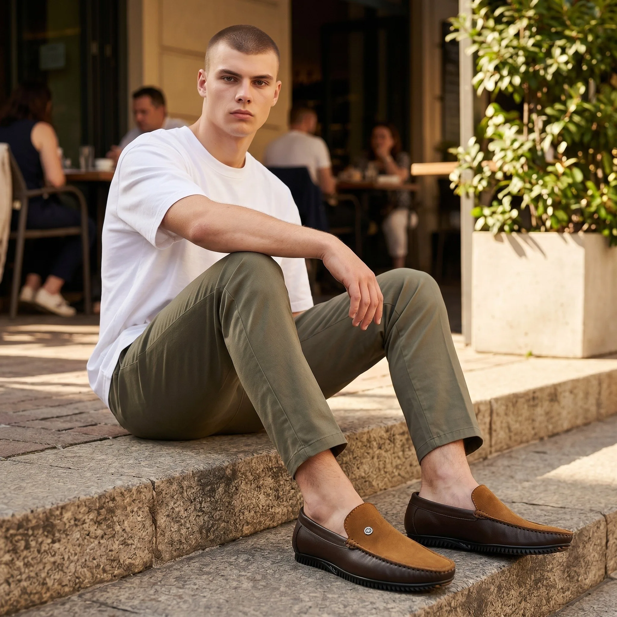 🏷️ Premium Men's Dual-Texture Smart Loafers ART - D42-58 - Image 4