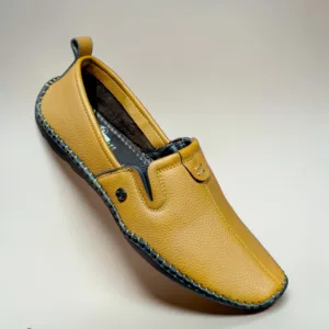 The Mustard Maverick: Textured Casual Driving Loafers 👟 ART - Unique