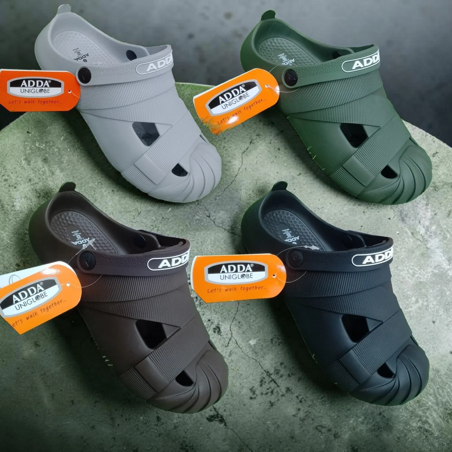 ADDA Uniglobe Casual Comfort Clogs / Multi-Purpose Waterproof Sandals 🩴 ART - CONNECT -1