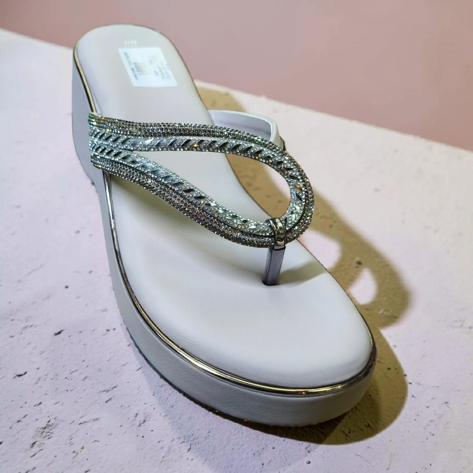 Glimmering Elegance Rhinestones Platform Wedges ART - D48-10 - Image 2